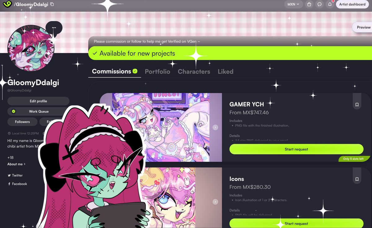 Guess what? I'm finally on #VGen 💞👀