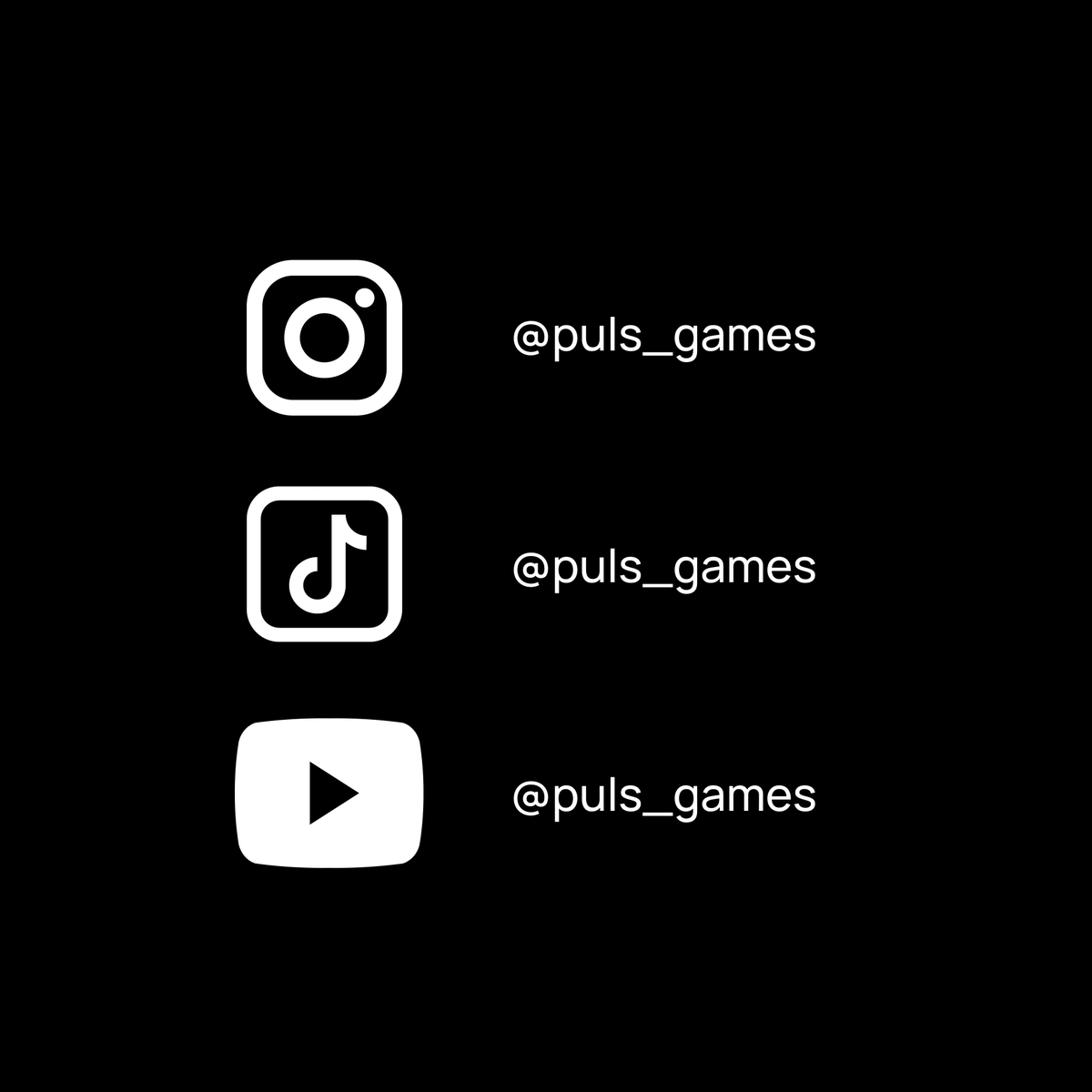 PulsCompany's tweet photo. Puls Games is now on TikTok, Instagram &amp; YouTube. Join us for the latest #GamingNews! https://t.co/lcTqfKVSId