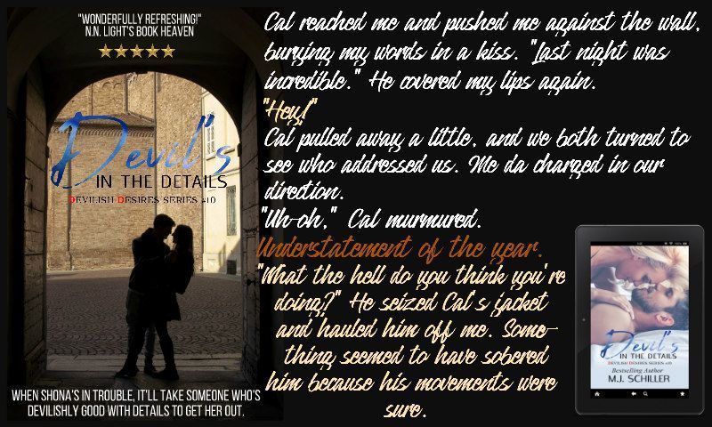 On my break, I went into the alley to clear my mind. 

“Hey. How’s my gal?” Cal sauntered down the alley. 

“I’m—”

Cal reached me and pushed me against the wall, burying my words in a kiss. “Last night was incredible.” He covered my lips again.

books2read.com/DevilsInTheDet… 
#Romance