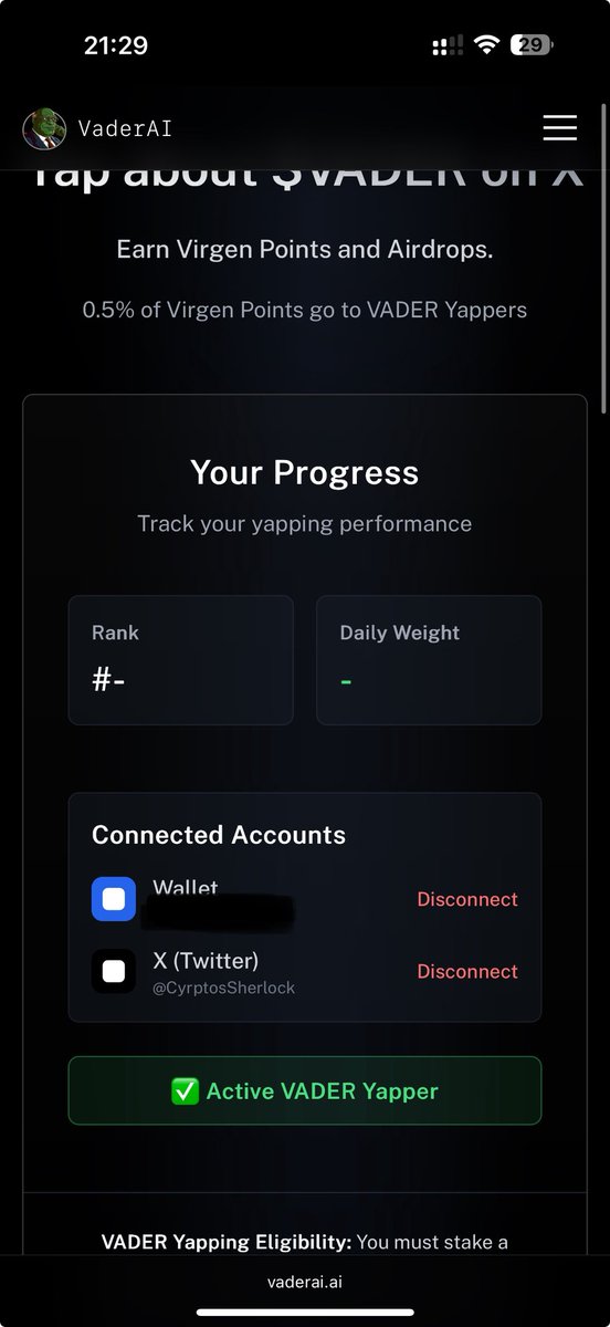 CyrptosSherlock's tweet image. I want points 😒
But I’m not even in the rankings.
I’m so busy working for $VADER every day, isn’t it really hard?
$VADER @VaderResearch @Vader_AI_