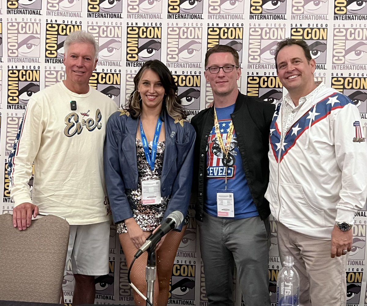 Rylend Grant (@rylendgrant) on Twitter photo It was such an incredible honor to launch the new @HalfEvilComics official @EvelKnievel series at #SDCC 2025 with Kelly Knievel and the <a href="/EKMuseum/">Evel Knievel Museum</a>. Make Sure you’re following project page! TONS of fun coming! Bit.ly/evelknievelcom… It was such an incredible honor to launch the new @HalfEvilComics official @EvelKnievel series at #SDCC 2025 with Kelly Knievel and the <a href="/EKMuseum/">Evel Knievel Museum</a>. Make Sure you’re following project page! TONS of fun coming! Bit.ly/evelknievelcom…