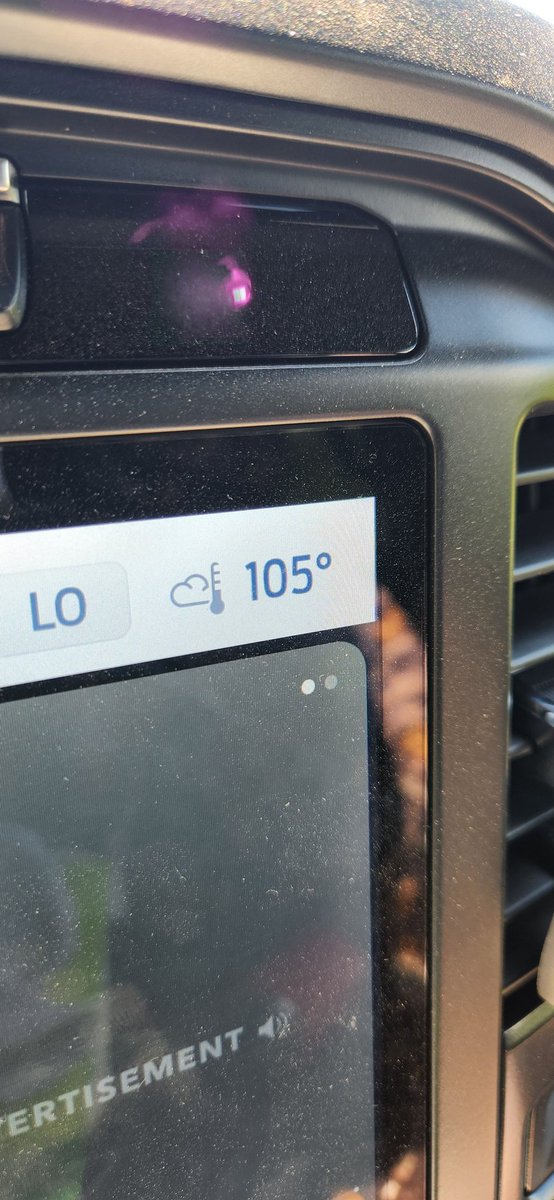 It's hot today in SC! Not a parking lot and parked temperature. That was like 115 degrees.