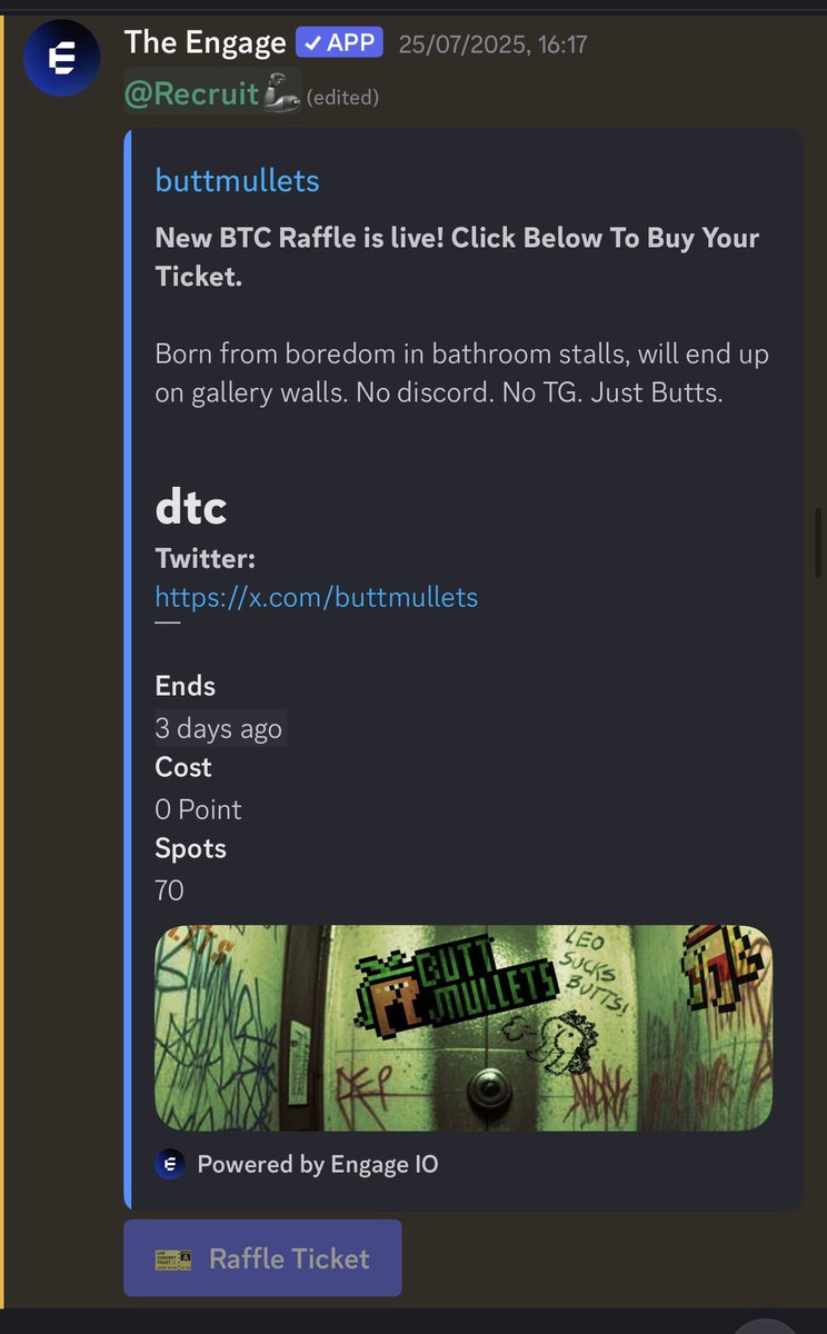 S̊⫶H̊⫶E̊⫶Y̊⫶I̊ 🦾🔺 (@ssheyii) on Twitter photo Congratulations to <a href="/buttmullets/">buttmullets</a> and thanks for allocating good number of spot to my communities
Floor price currently $100 Congratulations to <a href="/buttmullets/">buttmullets</a> and thanks for allocating good number of spot to my communities
Floor price currently $100