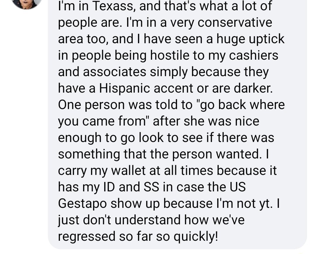 A comment from a friend in my FB replies: