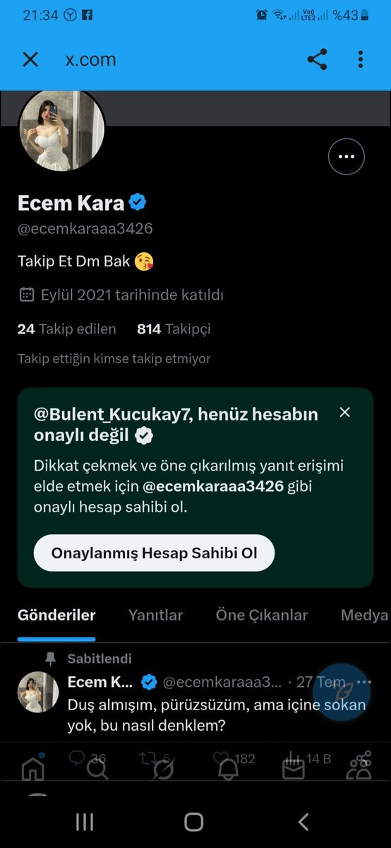 Bu sahtekar ikiyüzlü kendisini 17 yaşında gibi gösterip cinsel içerikli resimler isteyerek daha sonra reşit olmayan birini cinsel suistimal etti diyerek nitelikli adam dolandırmak,  çete kurmak ve tehdit ve zorla para sızdırmak v.s v.s DIKKATLI OLUN bu ve bunun gibilere