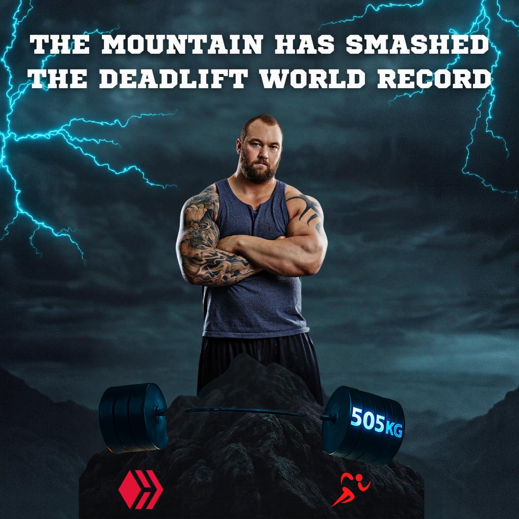 🏔️ The Mountain has done it again!
Hafthor Björnsson smashed the deadlift world record with a monstrous 505 KG! 💪🔥
Strength, power, legend. Respect! 🙌

At Actifit, you don’t need to lift mountains —
Just move, and we’ll reward you! 🪙🚶‍♂️

#Hive #Actifit #MoveToEarn
