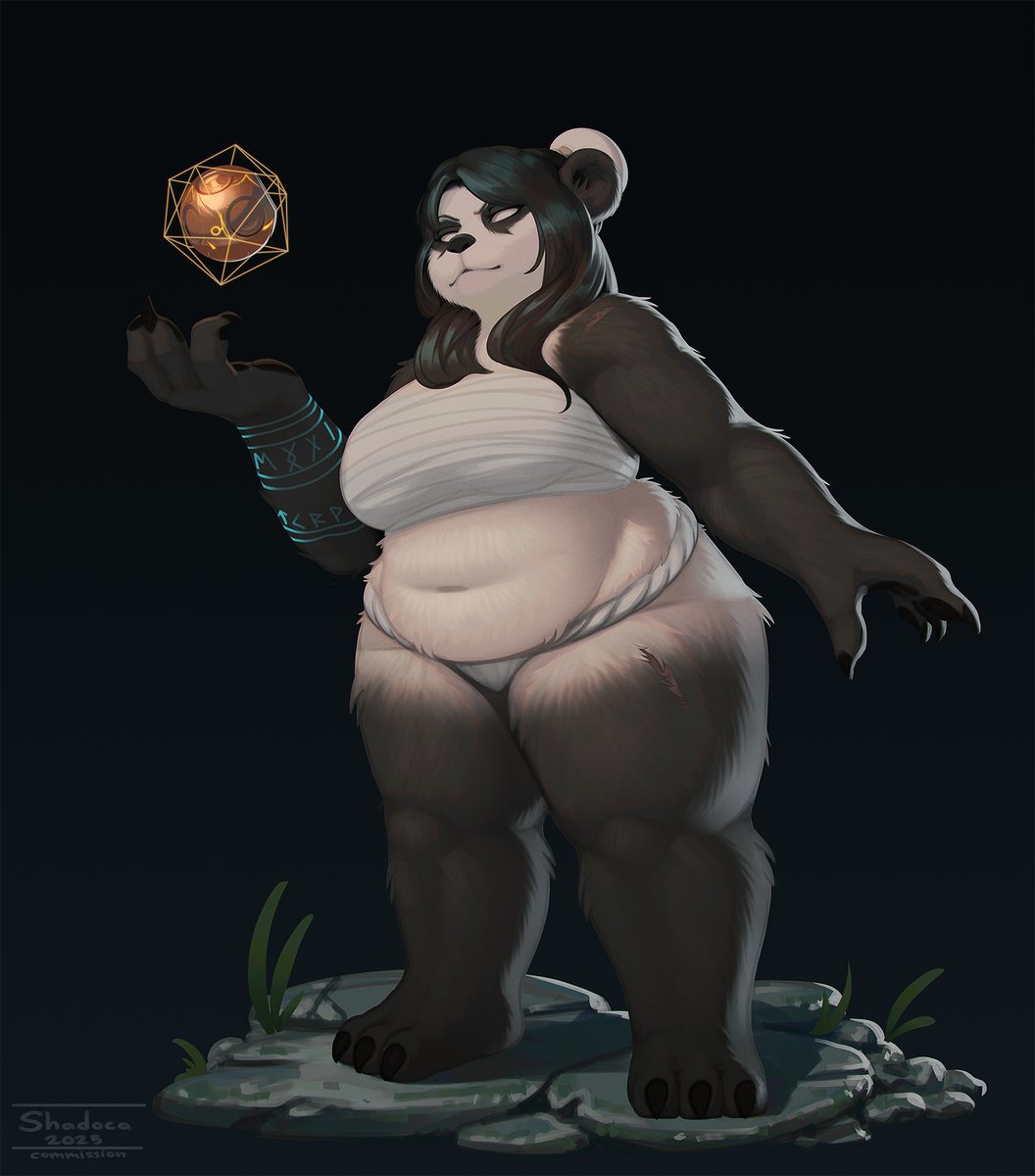 Further experimenting with a bit of a different style, this time with a pandaren mage #Warcraft