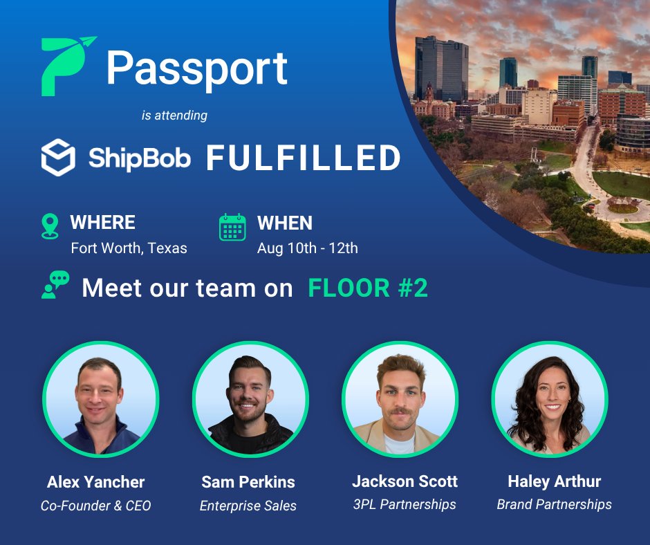 Passport (@passportglobal1) on Twitter photo Heading to <a href="/ShipBob/">ShipBob</a> Fulfilled? Find us on Floor #2—we’re helping brands wrangle tariffs + tame cross-border chaos!
🎤 8/11 @ 10:55am: <a href="/AlexYancher/">Alex Yancher</a> joins <a href="/CaseyA/">Casey Armstrong</a> to talk cross-border strategy
💸 Scan your badge to win a $500 gift card
📅 passportglobal.com/shipbobfulfill… Heading to <a href="/ShipBob/">ShipBob</a> Fulfilled? Find us on Floor #2—we’re helping brands wrangle tariffs + tame cross-border chaos!
🎤 8/11 @ 10:55am: <a href="/AlexYancher/">Alex Yancher</a> joins <a href="/CaseyA/">Casey Armstrong</a> to talk cross-border strategy
💸 Scan your badge to win a $500 gift card
📅 passportglobal.com/shipbobfulfill…