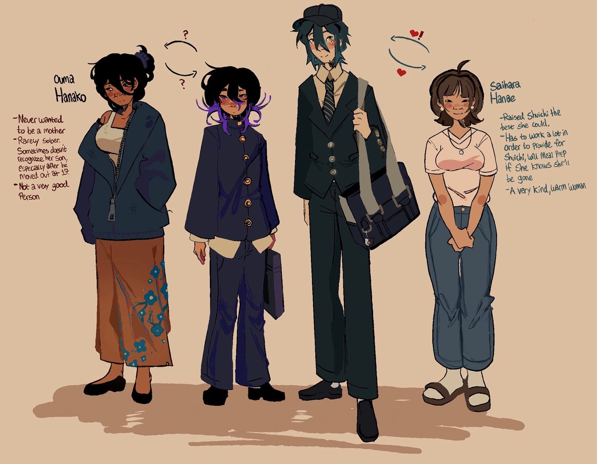 um0lumo's tweet image. Kagebon and their mothers that I forgot to post here