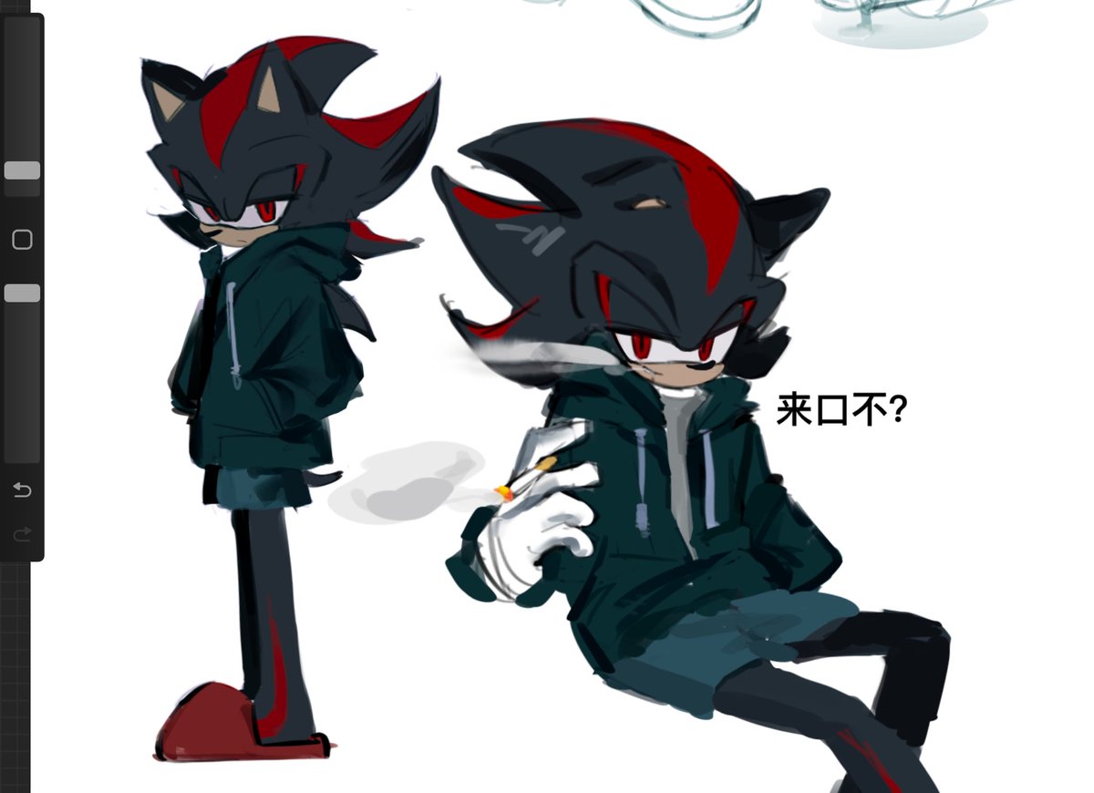 Brandywwwith's tweet image. #ShadowTheHedghehog