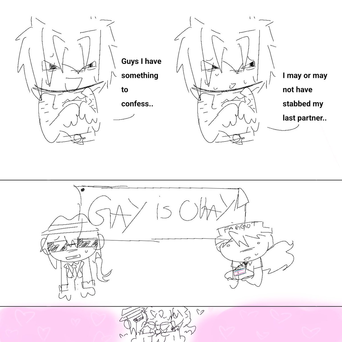 Bubbleefoam's tweet image. What is their ship name again.. #forsakenyaoi
