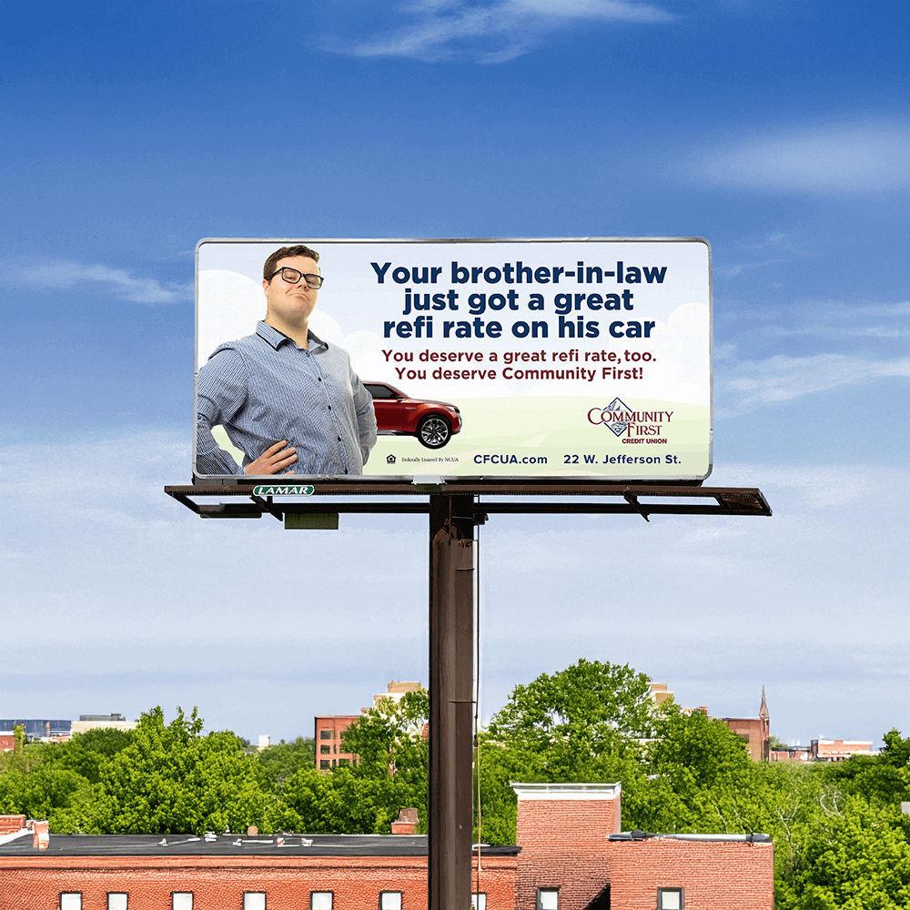 Have you seen our new billboard around Ashtabula County with "Smug Doug"? You deserve a great refinance rate on your auto loan, too! cfcua.com