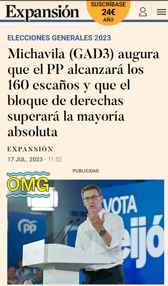 Anhgi_'s tweet image. Cuánto daño hizo Narciso Michavila  a Feijóo. Lleva sin salir del bucle desde julio de 2023.