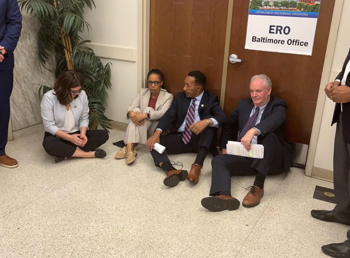 Nick Sortor (@nicksortor) on Twitter photo 🚨 LMAO! Democrats members of Congress, including Chris Van Hollen, were DENIED entry to ICE’s facility housing MS-13 gang members in Baltimore, so they’re just sitting on the ground outside
They look so defeated 🤣
No margaritas with illegals today, <a href="/ChrisVanHollen/">Senator Chris Van Hollen</a>! 😂 🚨 LMAO! Democrats members of Congress, including Chris Van Hollen, were DENIED entry to ICE’s facility housing MS-13 gang members in Baltimore, so they’re just sitting on the ground outside
They look so defeated 🤣
No margaritas with illegals today, <a href="/ChrisVanHollen/">Senator Chris Van Hollen</a>! 😂