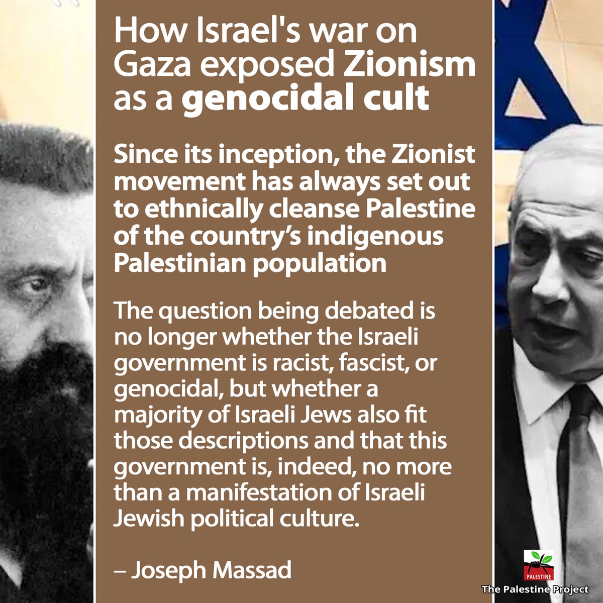 PalestineProjct's tweet image. Zionism is a genocidal cult