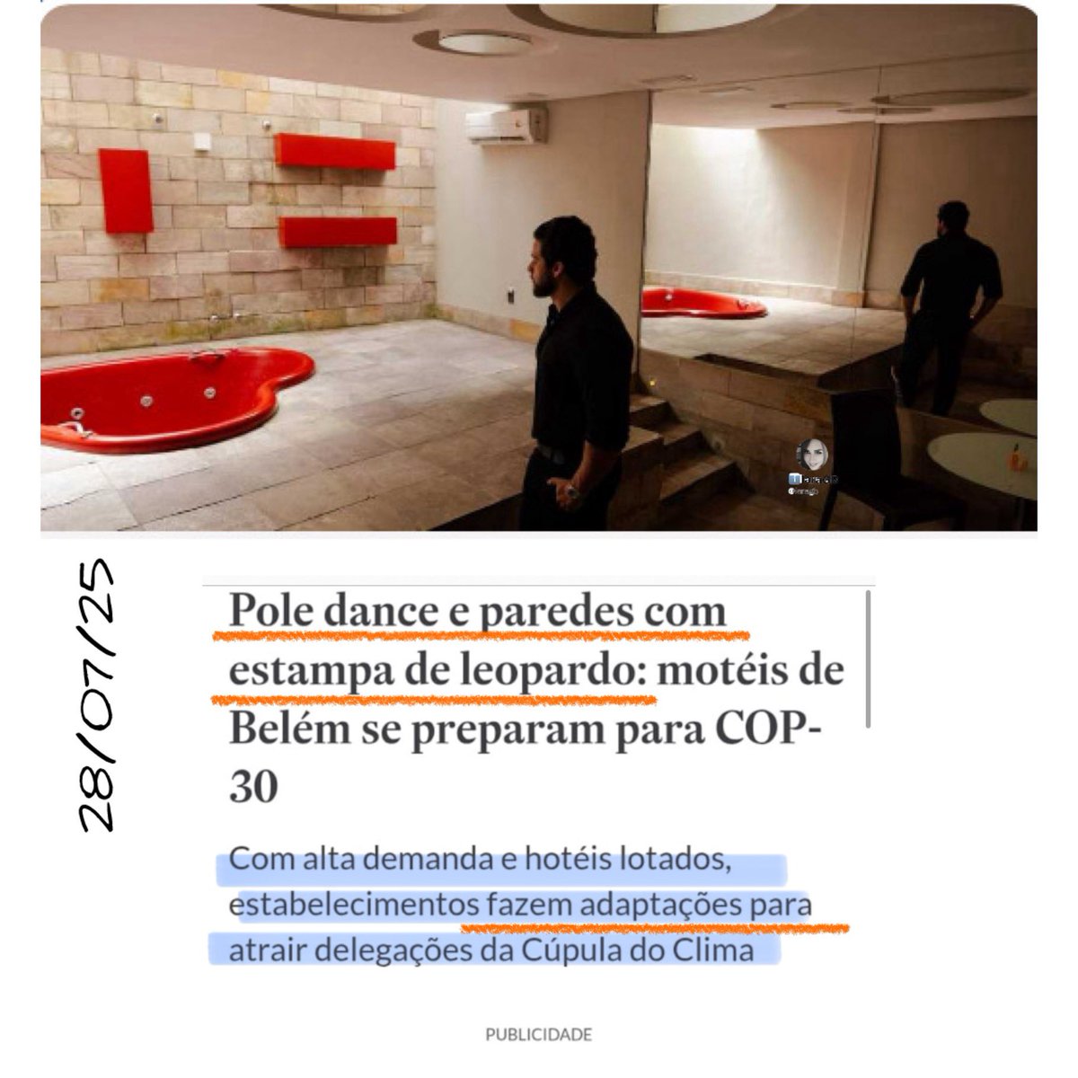 iaragb's tweet image. Vai ter turismo sexual legalizado na Cocôp30⁉️

Motéis farão adaptações em quartos com características totalmente sexuais⁉️