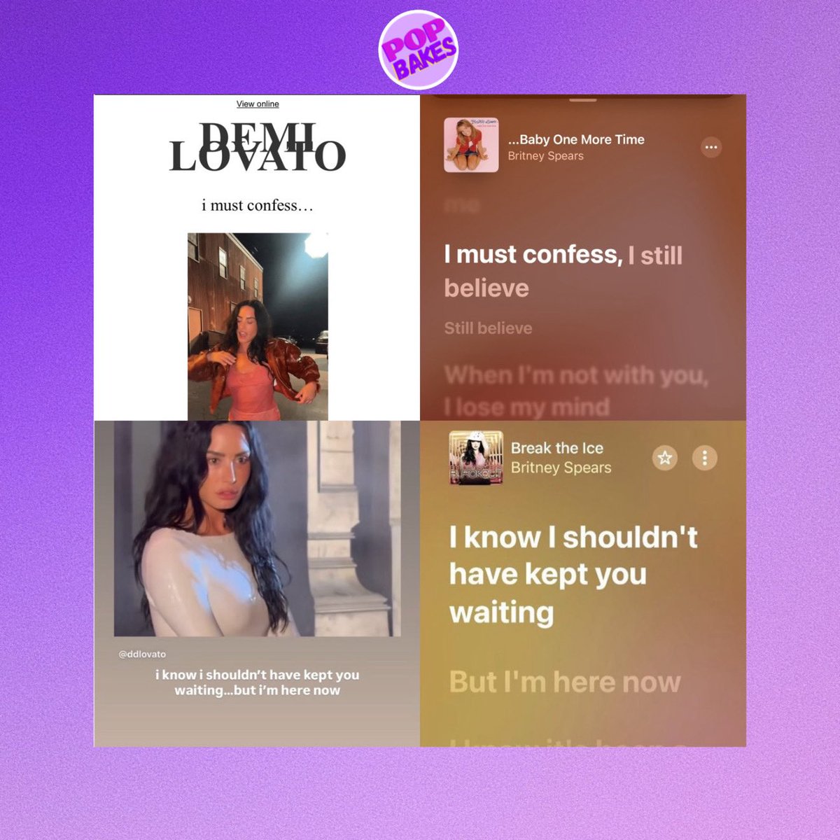 ThePopBakes's tweet image. Demi Lovato channels her inner Britney Spears in cryptic references through the teasing of her new single ‘Fast’
Out August 1st.