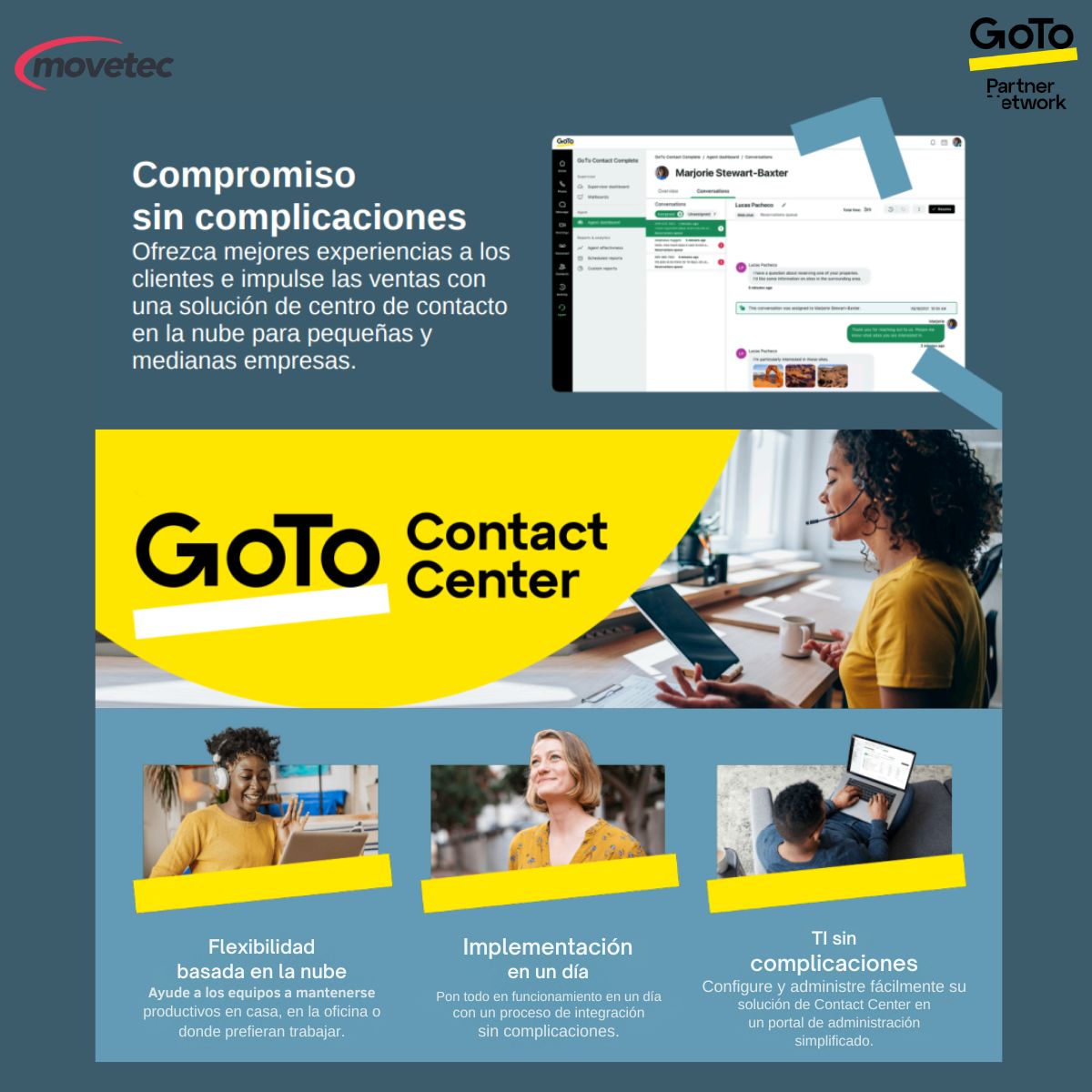 movetec2's tweet image. ¡Transforma tu centro de contacto! 🚀 GoTo Contact Center: Sin complicaciones, más ventas.

¡Pide tu demo hoy!  📞5553513425

#GoToContactCenter #Ventas #Simplifica #CentrodeContacto