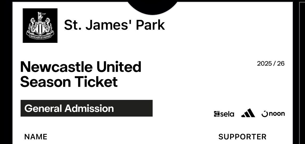 Over the moon with my “General Admission” ticket for next season. Also, I know it’s a digital ticket, but the whole thing is lacking any fucking excitement. At least last years had a bit of colour to it.
