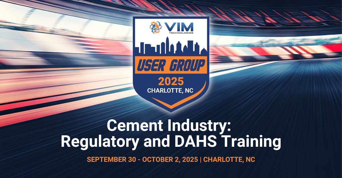 VIM Technologies (@vimtechnologies) on Twitter photo Cement pros! Join us Sept 30–Oct 2 in Charlotte for targeted training at #VIMUserGroup2025!
✅ PC MACT, CISWI, HWC MACT sessions
✅ CEMLink6 tips for Env Managers, Techs & IT
🏁 NASCAR Hall of Fame networking night!
📩 COMPAS@vimtechnologies.com
👉 vimtechnologies.com/user-conferenc… Cement pros! Join us Sept 30–Oct 2 in Charlotte for targeted training at #VIMUserGroup2025!
✅ PC MACT, CISWI, HWC MACT sessions
✅ CEMLink6 tips for Env Managers, Techs & IT
🏁 NASCAR Hall of Fame networking night!
📩 COMPAS@vimtechnologies.com
👉 vimtechnologies.com/user-conferenc…
