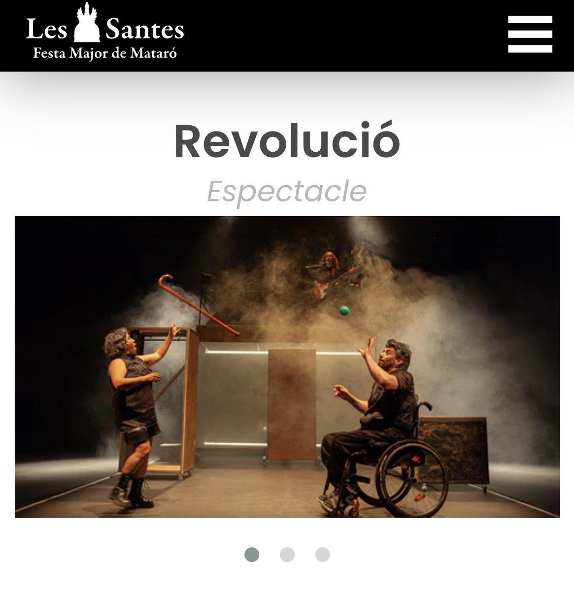 lessantesmataro's tweet image. ❌ Acte suspès a la Llar Cabanellas: La pluja ha mullat l&apos;escenari i per seguretat dels artistes no es pot garantir un òptim desenvolupament de l&apos;espectacle ☔️
