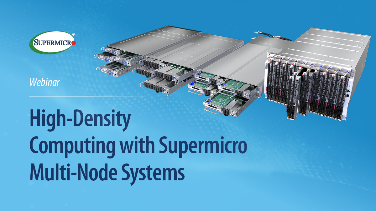Supermicro's tweet image. 📢Don&apos;t miss out on tomorrow&apos;s webinar! Join us at 10 a.m. PT to uncover how Supermicro&apos;s multi-node systems tackle demanding workloads under limited resources and budget.

Last chance to register: hubs.la/Q03z7Q0Q0

#Supermicro #MultiNode #HPC #CloudComputing