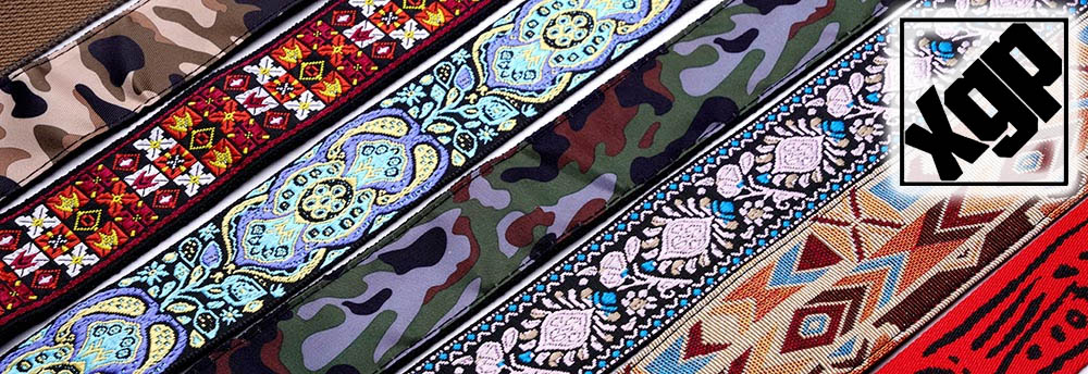 JUST ARRIVED!
We just got a huge new order of the coolest XGP Premium Guitar Straps.

Cool genuine embroidered designs and woven cotton straps. Super comfortable and durable in sizes from 2" wide to 2.5" wide. All are ON SALE right now!

guitarfetish.com/XGP-Guitar-Str…