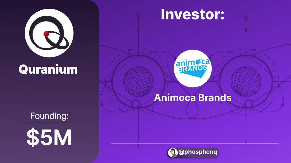 [~$5M+] Long-forgotten quantum L1 just resurfaced - don’t miss your entry this time

- Entry cost? $0  
- Grind time? ~5 min  
- Potential rewards? $12.2k+/acc

Animoca didn’t back Quranium for nothing 🧵👇