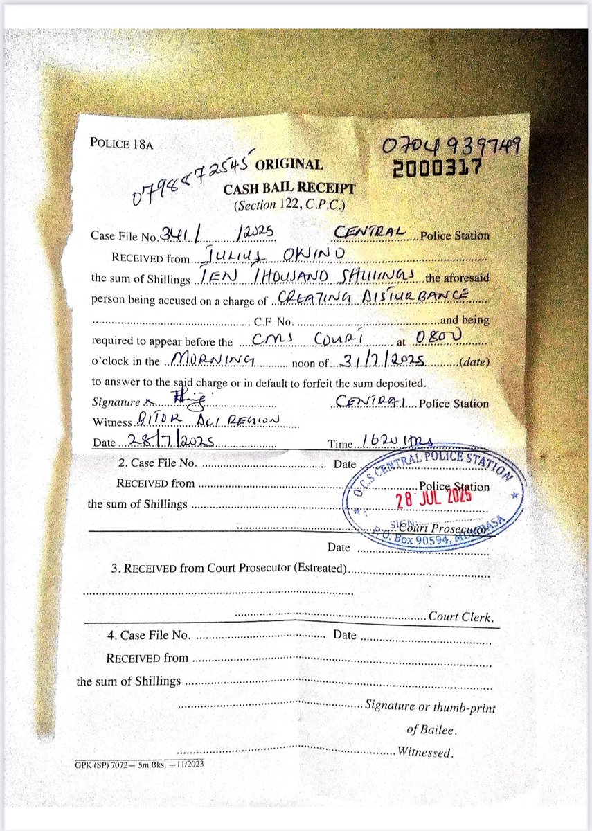 LoneCourier2's tweet image. All three workers have been released on ksh 10,000 cash bail, and we are awaiting the rogue office of the @DCI_Kenya to charge them. The workers shall not relent in their quest for a better future.
@CommunistsKe @COTU_K @AtwoliEBs @Ministrylabour @DrAlfredMutua