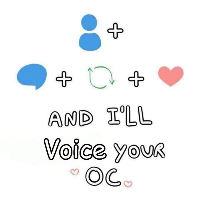 Kiaandrews2009's tweet image. It's time for let me voice your oc!!
All you need to do is comment a picture of your OC, their name, and a few lines pls!
Range:
Small child, kid, teen, creature, etc - any or non gender
-Woman, deep fem voice, accents, soft sweet voice, young man,ect.