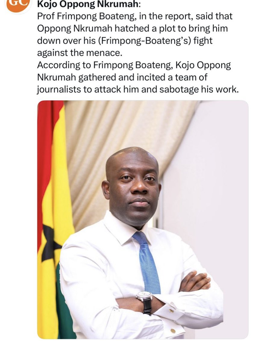 aristotledada's tweet image. List of people EOCO will invite soon to assist with GALAMSEY investigation  based on Prof Frimpong-Boateng’s 36-page illegal mining (Galamsey)Report.
#Time2SanitiseTheSystem