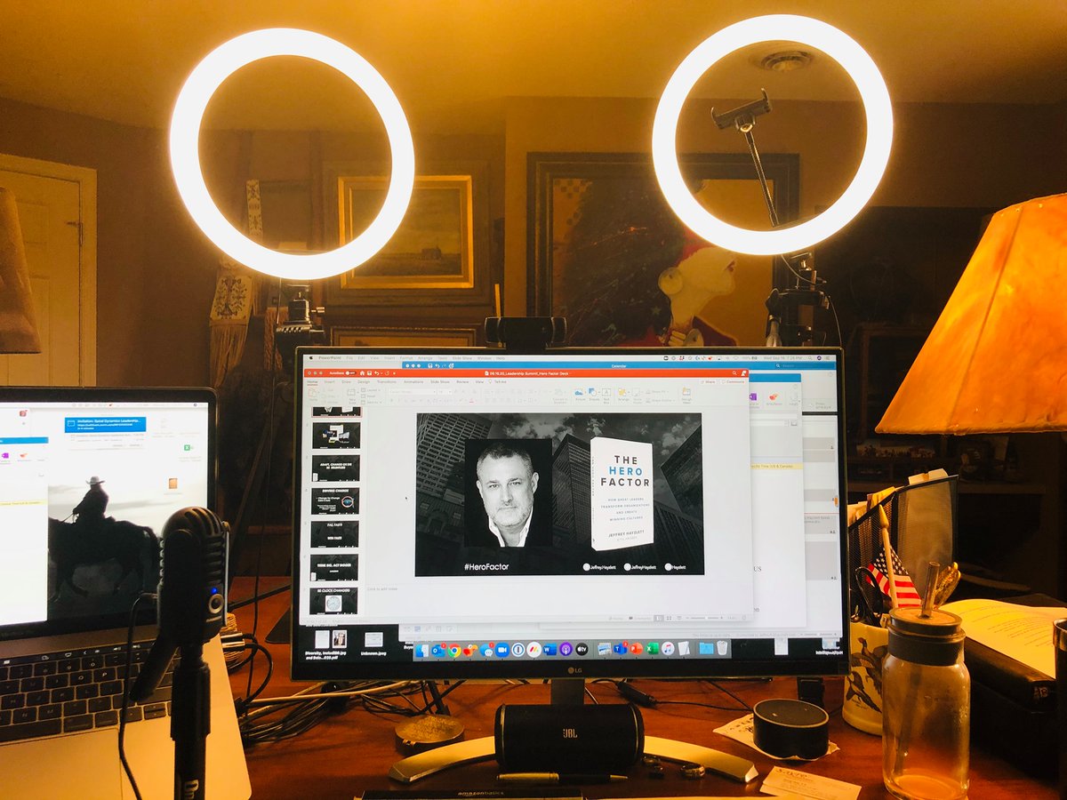 Every leader needs non-negotiables in their workspace.

Here are mine: 
 ✅ A door that actually closes 
 ✅ A whiteboard (big enough to map empires) 
 ✅ A bold piece of art 
 ✅ Great lighting 
 ✅ NO clutter — clarity breeds confidence
✅ Don’t touch my computer screen
Your