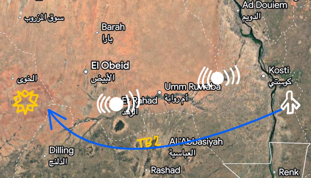 امكانية انشاء حظائر خرسانية في قاعد كنانة مع نقاط تحكم متنقلة للبيرقدار TB2 لزيادة مداها والعمل في كردفان؟