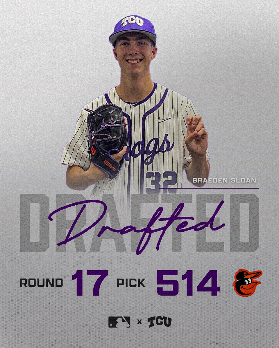 Congratulations to all of #TCU baseball players selected in the 2025 MLB draft! 

Be sure to follow us on Instagram for more Horned Frog sports updates! 

instagram.com/frogsowar_tcu?…