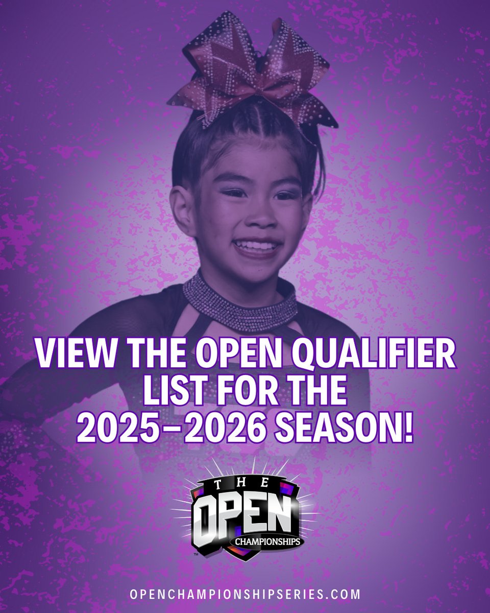 Open Championship Series (@open_champs) on Twitter photo The Open Qualifier List is NOW LIVE! 💥
Head to 👉 openchampionshipseries.com/open-qualifier… to start planning your season 🗓️ and see where you can earn bids to #ASWC 🌎 and #PRGN 💜
Your journey to an Open end of season events starts HERE!
#OpenChampionshipSeries The Open Qualifier List is NOW LIVE! 💥
Head to 👉 openchampionshipseries.com/open-qualifier… to start planning your season 🗓️ and see where you can earn bids to #ASWC 🌎 and #PRGN 💜
Your journey to an Open end of season events starts HERE!
#OpenChampionshipSeries