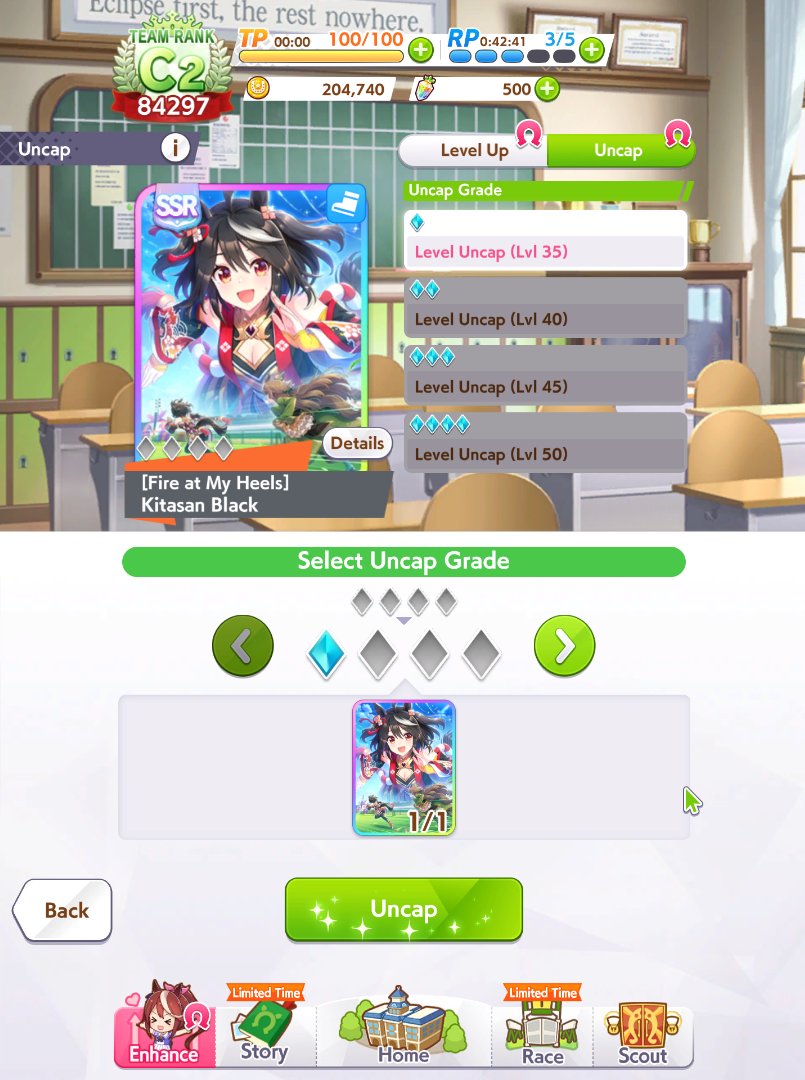 capturelight's tweet image. Good pulls today got SSR Super Creek and Fine Motion while I was at it now I can finally own them 😭😭