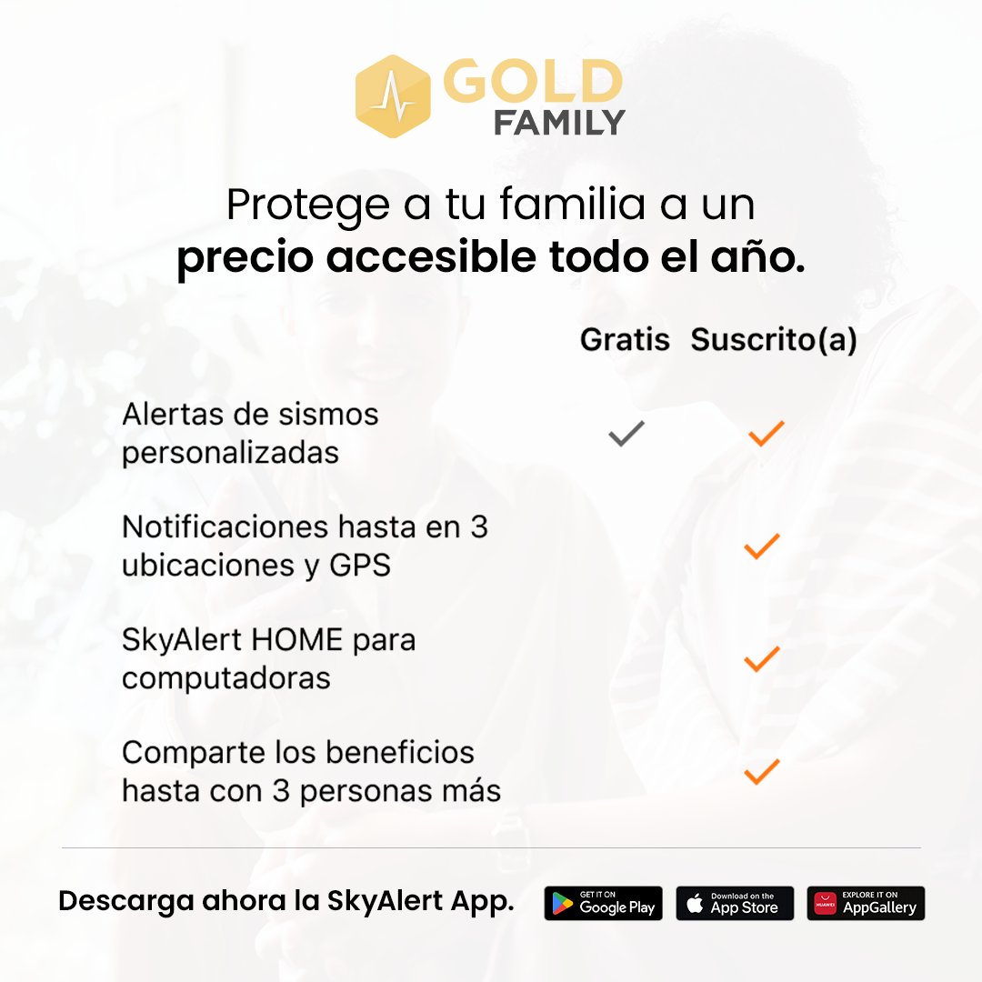 SkyAlertMx's tweet image. 📱💻 La seguridad de los tuyos, siempre en tus manos. Con #GOLDFamily, puedes recibir alertas sísmicas en 4 dispositivos.

Suscríbete ahora 👇
skyalert.page.link/enT8 

#SkyAlert #SkyAlertApp #AlertaSísmica #LaAlertaConfiable