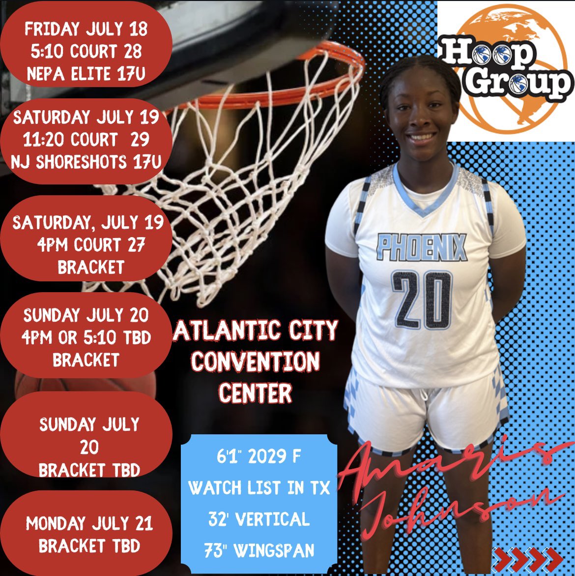 Phoenix Select (@phoenixselect) on Twitter photo 6’1” 2029 forward <a href="/AmarisJohnson29/">Amaris Johnson</a> and her PHX Elite squad r playing in Atlantic City🔥
<a href="/CoachDavisHU/">Brian Davis, M.S.</a> <a href="/CoachMJones/">MJones</a> <a href="/c_teerob/">Tee Robinson</a> <a href="/CoachHaigh/">CoachJoeHaigh</a> <a href="/MaggieTien/">Maggie Tien</a> <a href="/FlyHawks_Coach/">M.L.Willis</a> <a href="/coachnickbobo/">Nick Boboshko</a> <a href="/CoachDiclemente/">Anthony Diclemente</a> <a href="/CoachAugustin/">Tamisha Augustin</a> <a href="/DelishaMJones/">Delisha Milton-Jones</a> <a href="/heathervulin/">Heather Vulin</a> <a href="/coachpaige30/">Paige Love</a> <a href="/_trongriff/">Coach Tron Griffin, MSML</a> <a href="/jeffdow/">Jeff Dow</a> 6’1” 2029 forward <a href="/AmarisJohnson29/">Amaris Johnson</a> and her PHX Elite squad r playing in Atlantic City🔥
<a href="/CoachDavisHU/">Brian Davis, M.S.</a> <a href="/CoachMJones/">MJones</a> <a href="/c_teerob/">Tee Robinson</a> <a href="/CoachHaigh/">CoachJoeHaigh</a> <a href="/MaggieTien/">Maggie Tien</a> <a href="/FlyHawks_Coach/">M.L.Willis</a> <a href="/coachnickbobo/">Nick Boboshko</a> <a href="/CoachDiclemente/">Anthony Diclemente</a> <a href="/CoachAugustin/">Tamisha Augustin</a> <a href="/DelishaMJones/">Delisha Milton-Jones</a> <a href="/heathervulin/">Heather Vulin</a> <a href="/coachpaige30/">Paige Love</a> <a href="/_trongriff/">Coach Tron Griffin, MSML</a> <a href="/jeffdow/">Jeff Dow</a>
