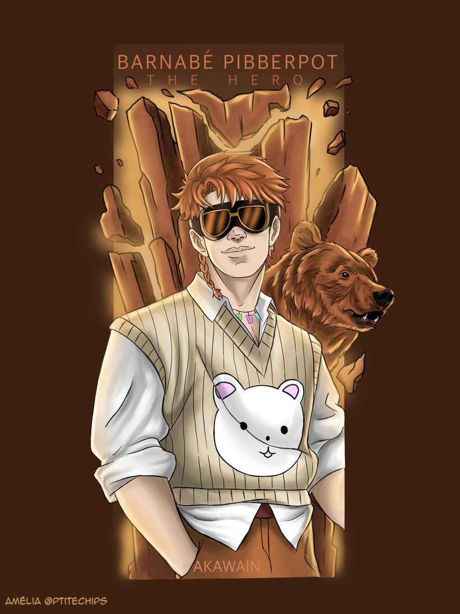 Fanart de Barnabé pibberpot 🐻🗿akaiwain <a href="/SevenwandsRP/">SevenWands</a> #gtarp  #sevenwands #fanart