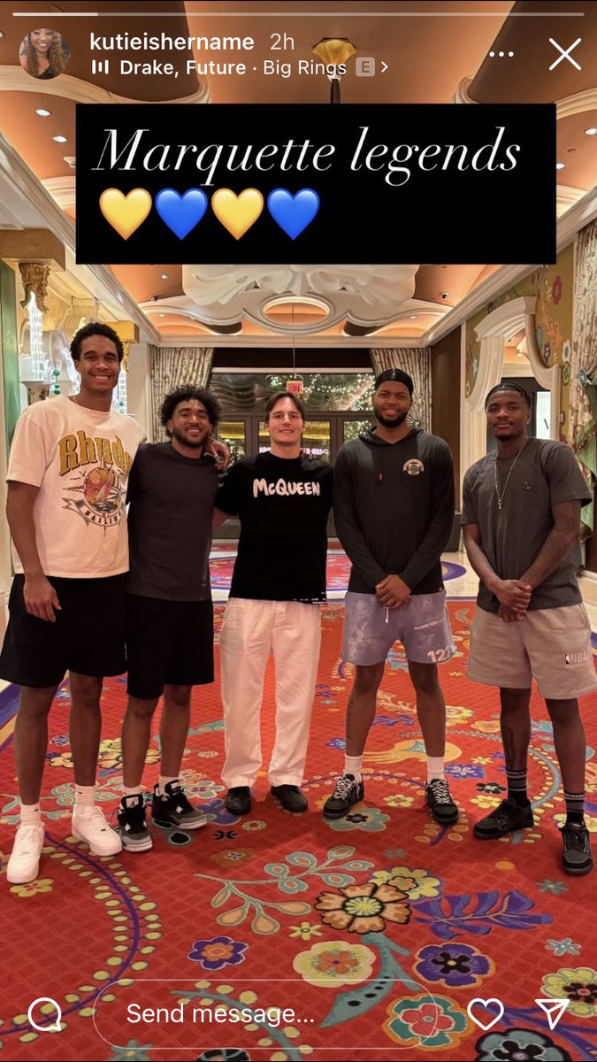 BenSteeleMJS's tweet image. There is a Marquette basketball reunion in Las Vegas at the NBA summer league. #mubb
📸: @kutiepie1982