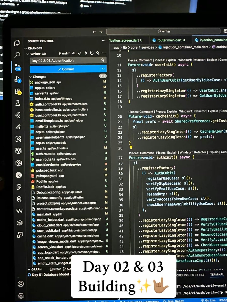 codewithdeeee's tweet image. Day 02 &amp;amp; 03 Building🤟🏽
#TypeScript #flutter #SoftwareEngineer