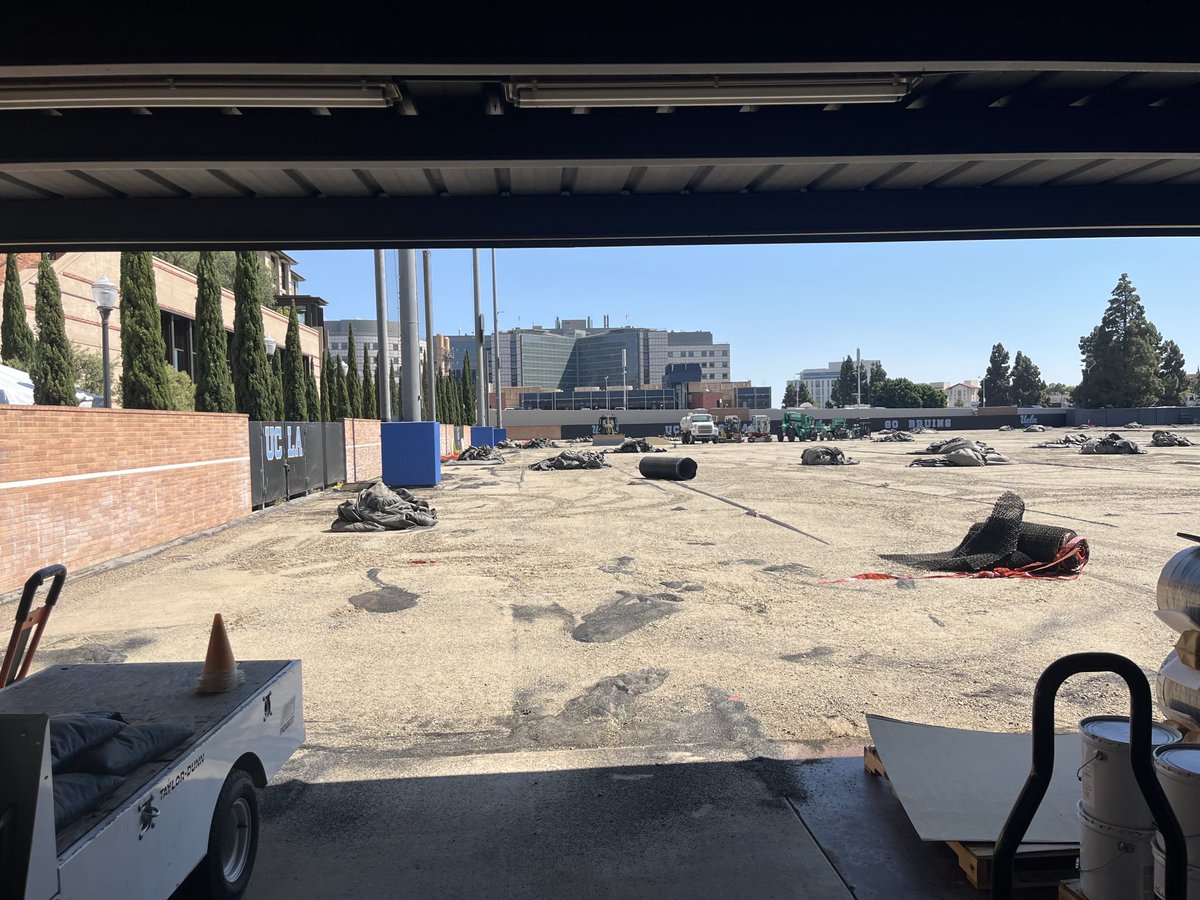 UCLA’s practice football fields are getting a grass makeover.
