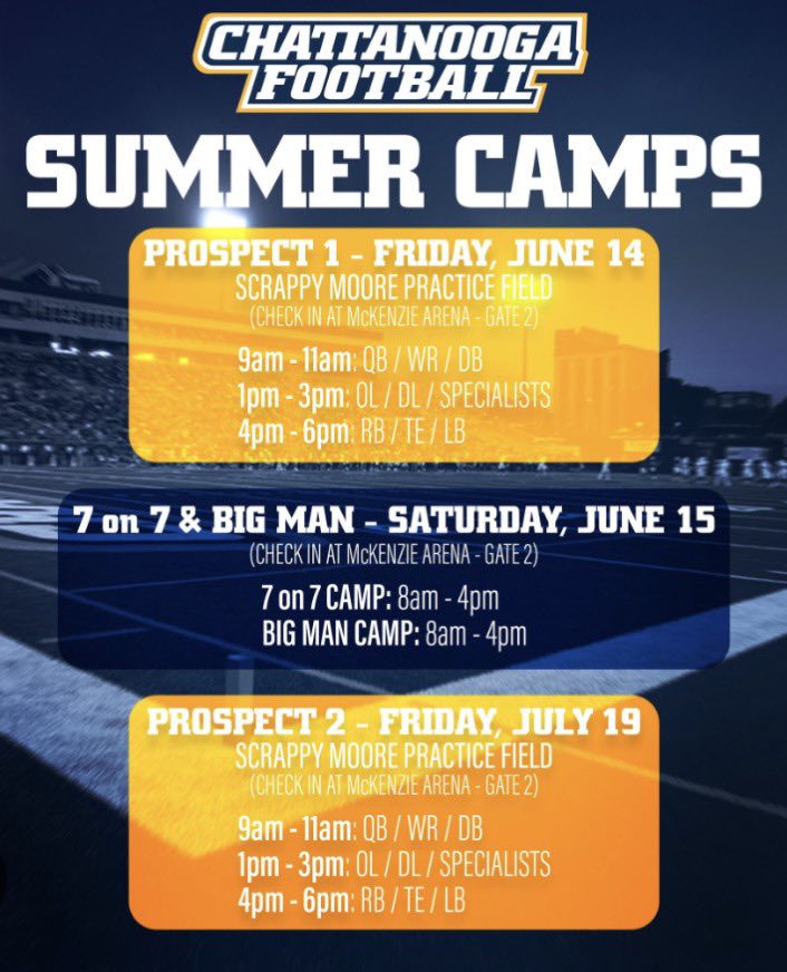 Ryder Chandley (@chandleyryder) on Twitter photo Looking forward to being at the Chattanooga Football Camp this Friday‼️‼️‼️
<a href="/_RecruitDirect_/">RecruitDirect Sports</a> <a href="/RecruitGeorgia/">Recruit Georgia</a> <a href="/coach_Ed_Harris/">Andrew Harris</a> <a href="/ExpoRecruits/">Expo Recruits</a> <a href="/WarriorsCHS/">CHS Warrior Football</a> <a href="/TopPreps/">TOP PREPS - SPORTS NEWS, INTERVIEWS, & GRAPHICS</a> <a href="/Dawgs_FB/">Dawgs Football</a> <a href="/CoachAdamHolley/">Adam Holley</a> <a href="/coachcolemarsh/">Cole Marsh</a> Looking forward to being at the Chattanooga Football Camp this Friday‼️‼️‼️
<a href="/_RecruitDirect_/">RecruitDirect Sports</a> <a href="/RecruitGeorgia/">Recruit Georgia</a> <a href="/coach_Ed_Harris/">Andrew Harris</a> <a href="/ExpoRecruits/">Expo Recruits</a> <a href="/WarriorsCHS/">CHS Warrior Football</a> <a href="/TopPreps/">TOP PREPS - SPORTS NEWS, INTERVIEWS, & GRAPHICS</a> <a href="/Dawgs_FB/">Dawgs Football</a> <a href="/CoachAdamHolley/">Adam Holley</a> <a href="/coachcolemarsh/">Cole Marsh</a>