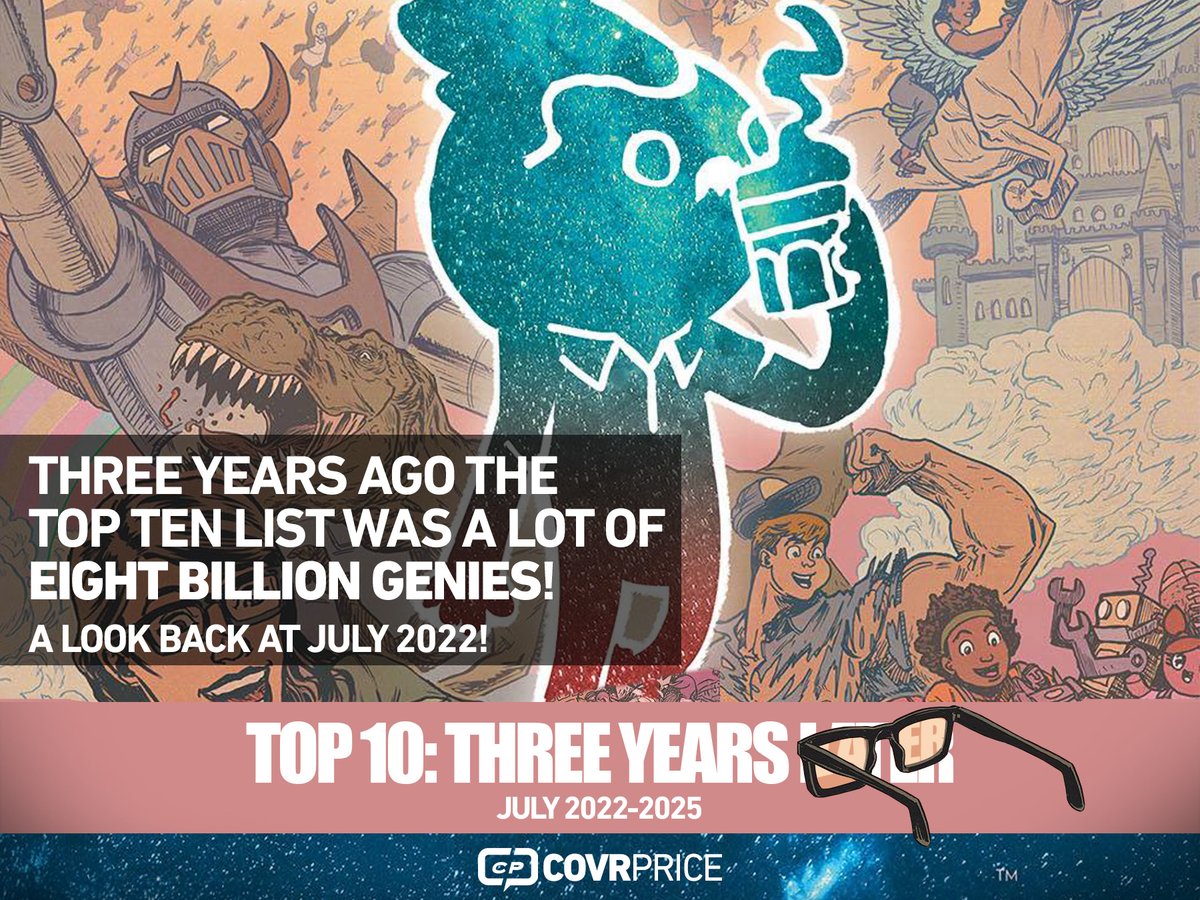 covrprice's tweet image. THREE YEARS AGO, EIGHT BILLION GENIES absolutely took over the TOP TEN, is it still granting wishes? Also on the list: STAR WARS, GI JOE, & more! How are these Top Ten issues doing today and what can we learn? It’s our THREE YEAR REFLECTIVE! #Comics
LINK: covrprice.com/cp-content/202…