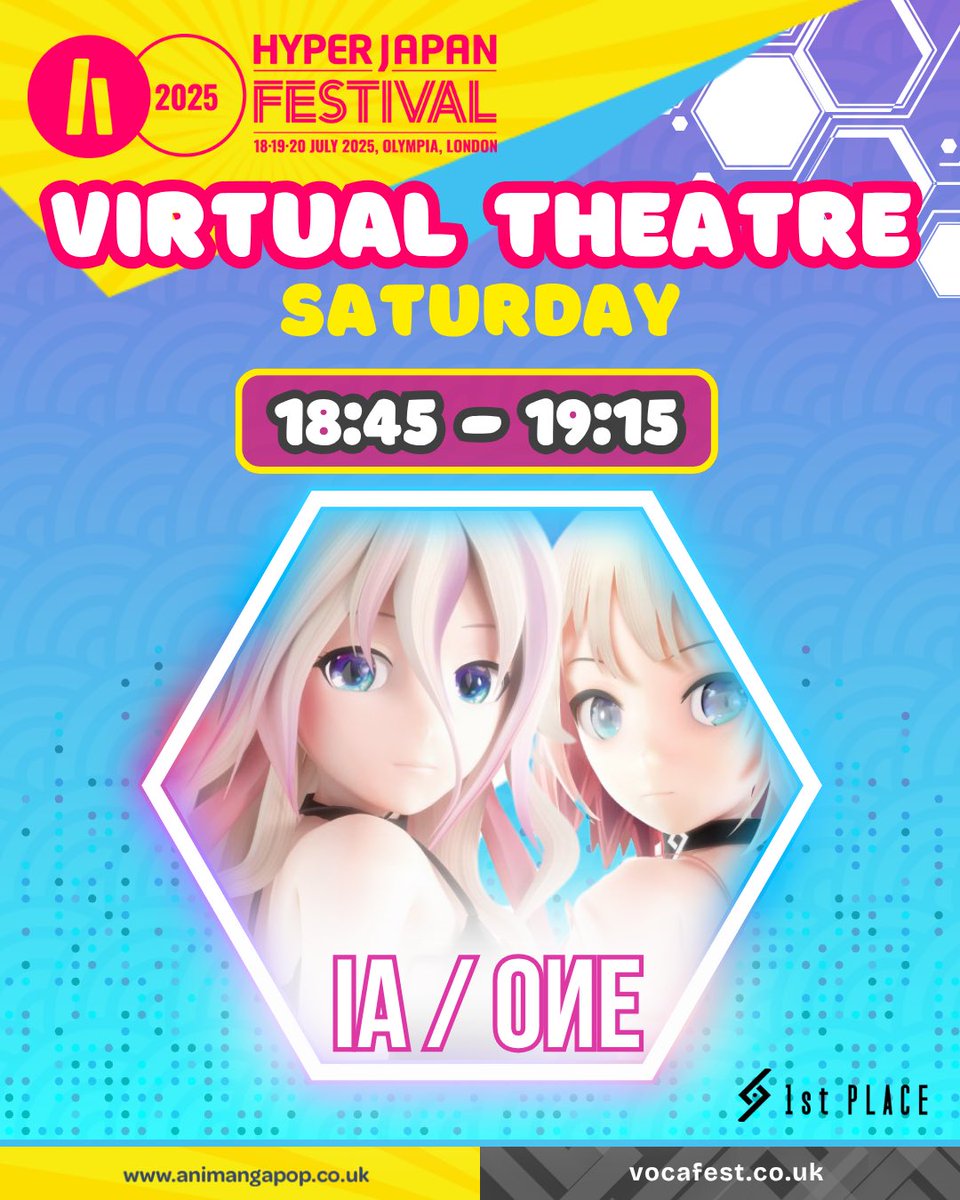 VOCAFEST_UK_IRE's tweet image. Performer Highlight!
IA / OИE 💞🧡
IA and OИE will be joining us at Virtual Theatre for a rare live appearance at Hyper Japan this year. Don’t miss this opportunity on Saturday at 18:30!
🎤 Follow: @IA_Official_
@HYPERJAPANevent - Virtual Theater, powered by @Animangapopuk