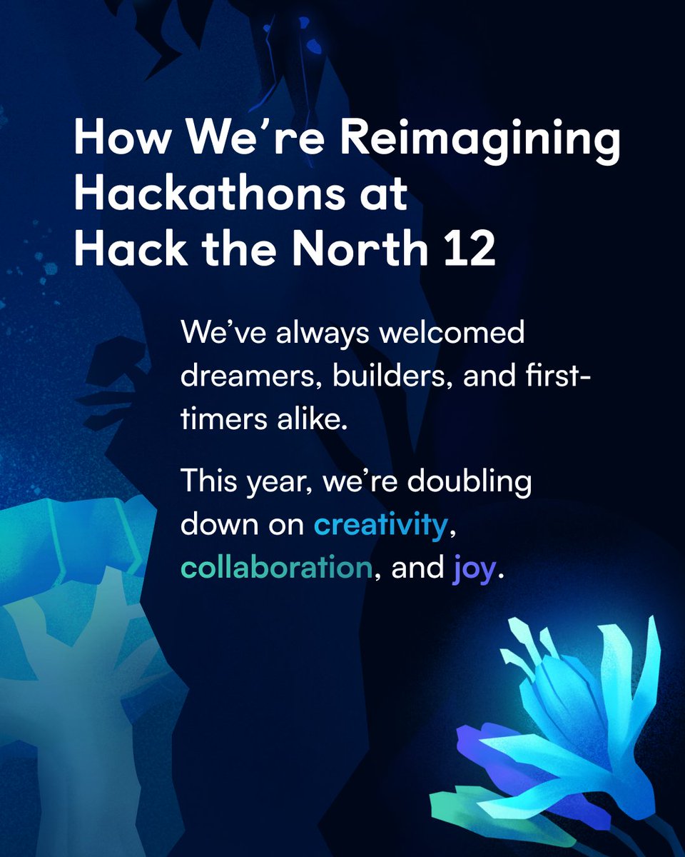 HackTheNorth's tweet image. are hackathons dying? ๐ more burnout ๐ฎโ๐จ less creativity ๐จ and too many ai projects ๐ค
hack the north is rethinking what hackathons can be ๐ก
read how we're rebuilding the experience ๐ medium.com/@hackthenorth/โฆ
#hackthenorth #hackathons #techculture #studentbuilders ๐ป