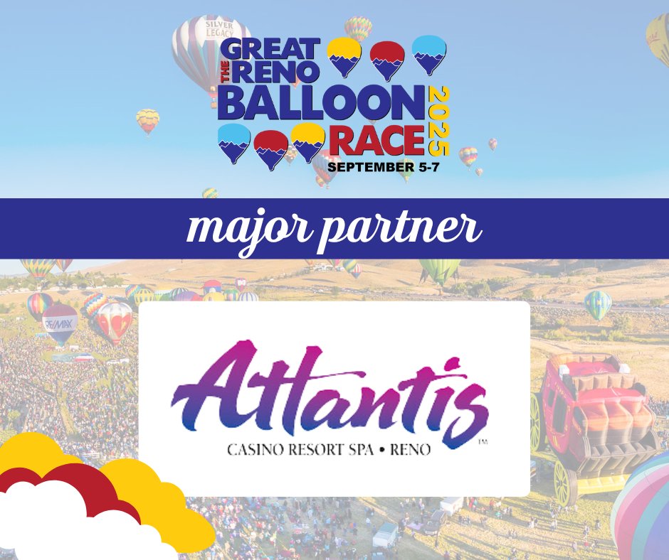 Thank you to <a href="/AtlantisReno/">Atlantis Reno</a> for uplifting the community and being a major partner of The Great Reno Balloon Race! 🎈

You can learn more about our major partner by visiting AtlantisCasino.com

#RenoBalloonRace