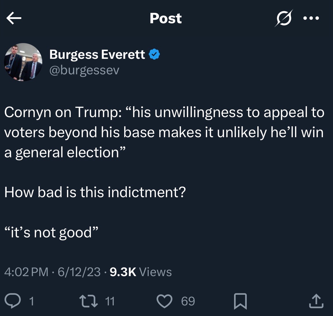 KenPaxtonTX's tweet image. John Cornyn is getting desperate, and everyone in DC knows it.
He's attacking me with the same arguments he used to try and take down President Trump, and he's just as wrong now as he was then.