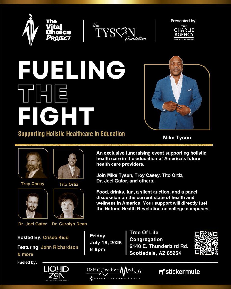 ConservativeKFC's tweet image. TIME IS RUNNING OUT‼️
FREE GENERAL ADMISSION‼️
PLEASE RSVP FOR YOUR TICKET‼️
Get tickets: Thevcp.org/rsvp
A night for Vital Choices so we can fuel the fight to make the healthiest generation we can with Mike Tyson‼️🥊🥊🥊
When: 6pm - 9pm
🚨NEW LOCATION🚨
Tree of…