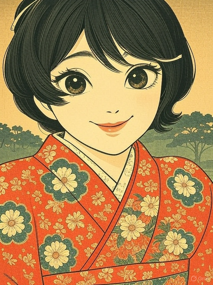 Puf201's tweet image. when you ask @Grok to draw @LegitLitChick as a geisha waifu lol
